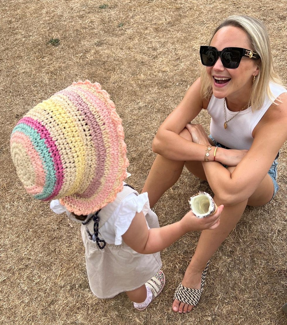 Emma Critchley-Lloyd with her daughter